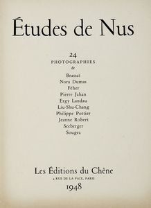 BRASSA [PSEUD. DI DODGSON CHARLES LUTWIDGE] : Etudes de Nus. 24 photographies...  - Asta Libri, autografi e manoscritti - Associazione Nazionale - Case d'Asta italiane
