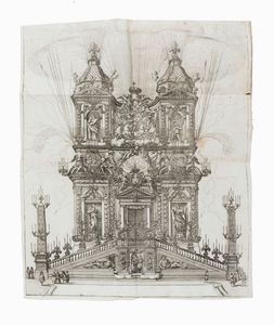 Vincenzo Maria Coronelli : Roma festeggiante nel monte Pincio negli applausi alle glorie della piet del cristianissimo Lodovico il Grande in occasione della da lui estirpata eresia...  - Asta Libri, autografi e manoscritti - Associazione Nazionale - Case d'Asta italiane