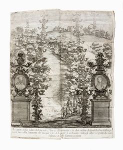 Vincenzo Maria Coronelli : Roma festeggiante nel monte Pincio negli applausi alle glorie della piet del cristianissimo Lodovico il Grande in occasione della da lui estirpata eresia...  - Asta Libri, autografi e manoscritti - Associazione Nazionale - Case d'Asta italiane