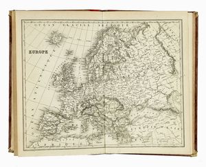 Adriano Balbi - Compendio di Geografia [...] conforme agli ultimi trattati di pace e alle pi recenti scoperte [...]. Tomo Primo (-Secondo) + Atlante.