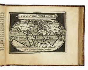 Abraham Ortelius : Breve compendio del Theatro Orteliano. Contenendo la delineatione de tutti li regioni principali, del mondo, stampate in tavole piccole, et illustrate con brevi declarationi.  - Asta Libri, autografi e manoscritti - Associazione Nazionale - Case d'Asta italiane