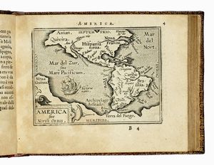 Abraham Ortelius : Breve compendio del Theatro Orteliano. Contenendo la delineatione de tutti li regioni principali, del mondo, stampate in tavole piccole, et illustrate con brevi declarationi.  - Asta Libri, autografi e manoscritti - Associazione Nazionale - Case d'Asta italiane