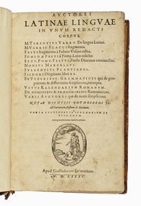 Auctores Latinae linguae in unum redacti corpus...  - Asta Libri, autografi e manoscritti - Associazione Nazionale - Case d'Asta italiane