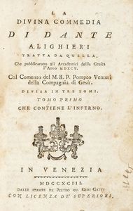 DANTE ALIGHIERI : La Divina Commedia illustrata nei luoghi e nelle persone.  - Asta Libri, autografi e manoscritti - Associazione Nazionale - Case d'Asta italiane