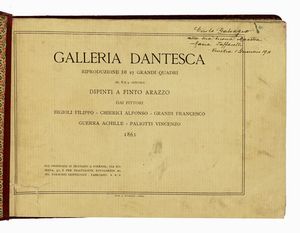FILIPPO BIGIOLI - Galleria Dantesca riproduzione di 27 grandi quadri [...] dipinti a finto arazzo...