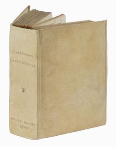 Institutiones iuris civilis D. Iustiniani imp. accuratissime recognitae, atque emendatae...  - Asta Libri, autografi e manoscritti - Associazione Nazionale - Case d'Asta italiane