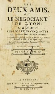 LOUIS ANSEAUME : Le peintre amoureux de son modle; pice en deux actes, parodie dal Pittore innamorato, intermede italien: reprsente pour la premire fois sur le thtre de l'Opra-comique de la foire S. Laurent...  - Asta Libri, autografi e manoscritti - Associazione Nazionale - Case d'Asta italiane