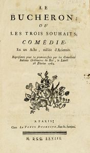 LOUIS ANSEAUME : Le peintre amoureux de son modle; pice en deux actes, parodie dal Pittore innamorato, intermede italien: reprsente pour la premire fois sur le thtre de l'Opra-comique de la foire S. Laurent...  - Asta Libri, autografi e manoscritti - Associazione Nazionale - Case d'Asta italiane