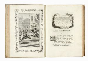 Ludovico Ariosto : Orlando furioso. Tomo I (-IV).  - Asta Libri, autografi e manoscritti - Associazione Nazionale - Case d'Asta italiane