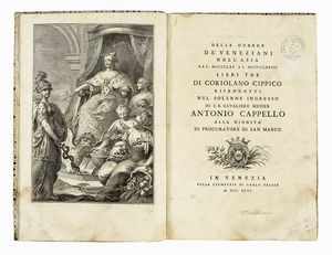 CORIOLANO CIPPICO - Delle guerre de Veneziani nell'Asia dal 1470 al 1474 libri tre.