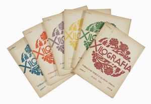 FRANCESCO NONNI : 12 numeri di Xilografia. Pubblicazione mensile di xilografie originali.  - Asta Libri, autografi e manoscritti - Associazione Nazionale - Case d'Asta italiane