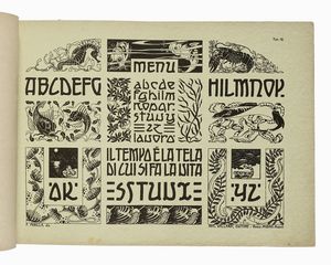 FRANCESCO PERILLA : [Caratteri e Fregi Moderni. Con Esempi di Applicazioni Artistiche e Industriali.]  - Asta Libri, autografi e manoscritti - Associazione Nazionale - Case d'Asta italiane