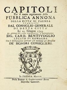 GIUSEPPE PISTOCCHI : Arco trionfale di Faenza dell'anno 1797. Suo disegno, e sua metamorfosi...  - Asta Libri, autografi e manoscritti - Associazione Nazionale - Case d'Asta italiane