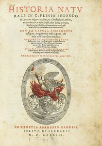 GAIUS PLINIUS SECUNDUS - Historia naturale [...] di latino in volgare tradotta per Christophoro Landino.