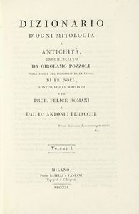 GIROLAMO POZZOLI - Dizionario d'ogni mitologia e antichit...