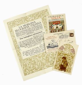 CESARE RATTA : Gli adornatori del libro in Italia... Vol I (IX).  - Asta Libri, autografi e manoscritti - Associazione Nazionale - Case d'Asta italiane