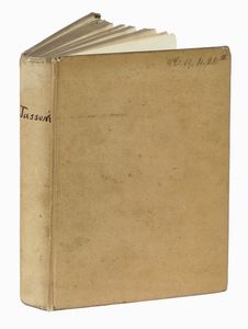 ALESSANDRO TASSONI : La secchia rapita. Poema eroicomico [...] colle dichiarazioni di Gaspare Salviani romano, s'aggiungono la prefazione, e le annotazioni di Giannandrea Barotti [...] e la vita del poeta composta da Lodovico Antonio Muratori...  - Asta Libri, autografi e manoscritti - Associazione Nazionale - Case d'Asta italiane