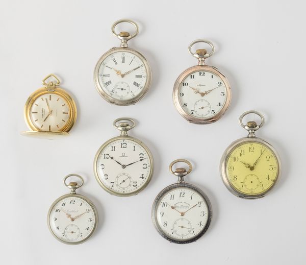 Lotto di sette orologi da tasca remontoir  - Asta Pocket Watches - Associazione Nazionale - Case d'Asta italiane