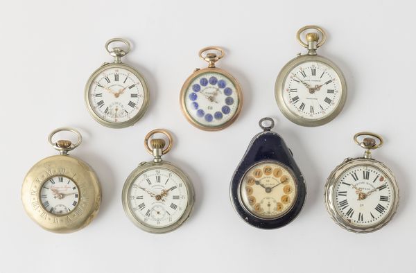 Lotto di sette orologi da tasca Sistema Roskopf  - Asta Pocket Watches - Associazione Nazionale - Case d'Asta italiane