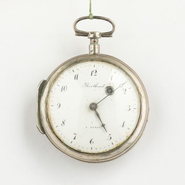 â€œBerthoud a Parisâ€� , orologio da tasca cassa in argento, 1820 circa, scappamento a verga e conoide, quadrante in smalto bianco  - Asta Pocket Watches - Associazione Nazionale - Case d'Asta italiane