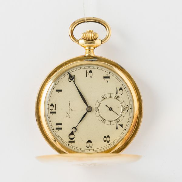 Longines Grand Prix, 1890 circa, cassa savonette in oro 18 kt, movimento con scappamento ad ancora, quadrante in metallo smaltato, gr 79, diametro 45 mm  - Asta Pocket Watches - Associazione Nazionale - Case d'Asta italiane