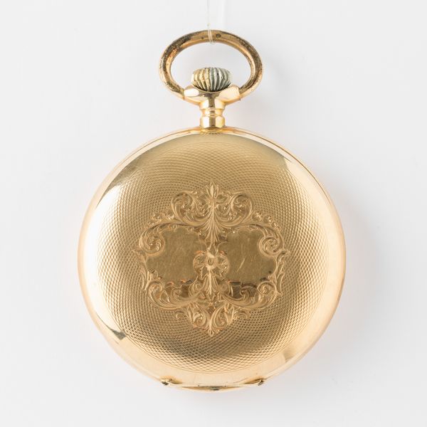 Systeme Glashütte, 1900 circa, cassa a savonette in oro 14 kt, quadrante in smalto bianco, movimento con scappamento ad ancora, gr 82, 50 mm  - Asta Pocket Watches - Associazione Nazionale - Case d'Asta italiane