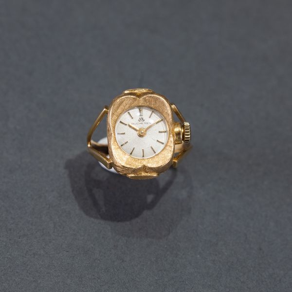 BUCHERER - orologio-anello, anni ‘60, in oro 18kt, carica manuale.  - Asta Pocket Watches - Associazione Nazionale - Case d'Asta italiane