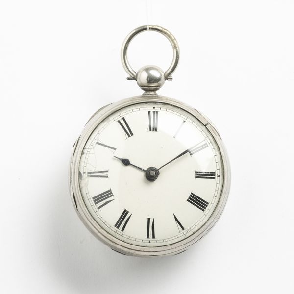 Orologio “William Panter London”:  movimento di orologio per tasca inglese 1720 circa , scappamento a verga e conoide, re-incassato ad inizio XIX sec con cassa in argento.  - Asta Pocket Watches - Associazione Nazionale - Case d'Asta italiane