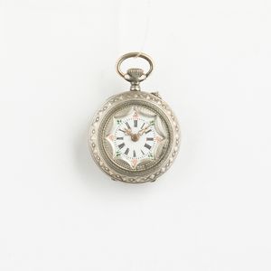 Lotto di 4 monachine da collo in argento a remontoir, 1890-1900 circa  - Asta Pocket Watches - Associazione Nazionale - Case d'Asta italiane