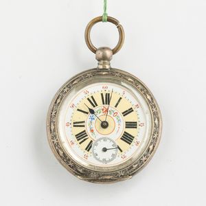 Lotto di tre orologi da tasca in argento con carica a chiavetta fine ‘800  - Asta Pocket Watches - Associazione Nazionale - Case d'Asta italiane