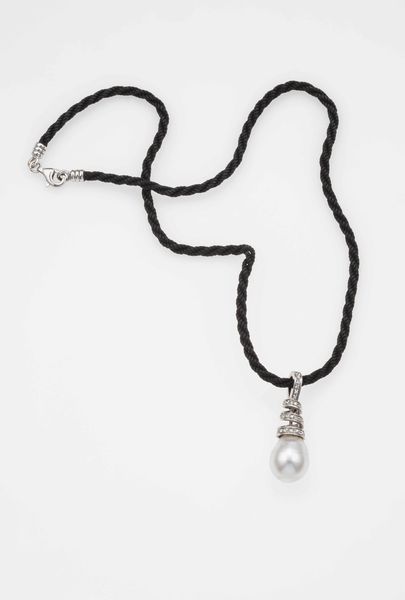 Pendente con perla e diamanti  - Asta Gioielli - Associazione Nazionale - Case d'Asta italiane