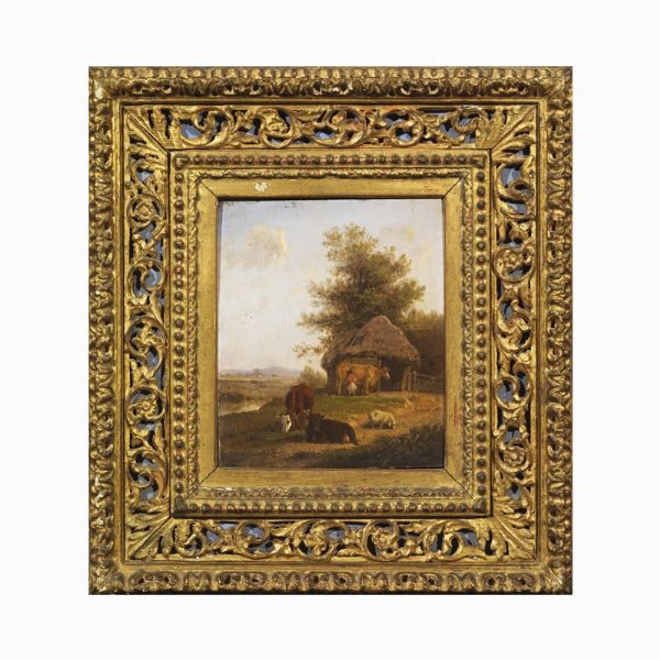 Scuola olandese, sec. XIX  - Asta ASTA A TEMPO I DIPINTI ANTICHI - Associazione Nazionale - Case d'Asta italiane