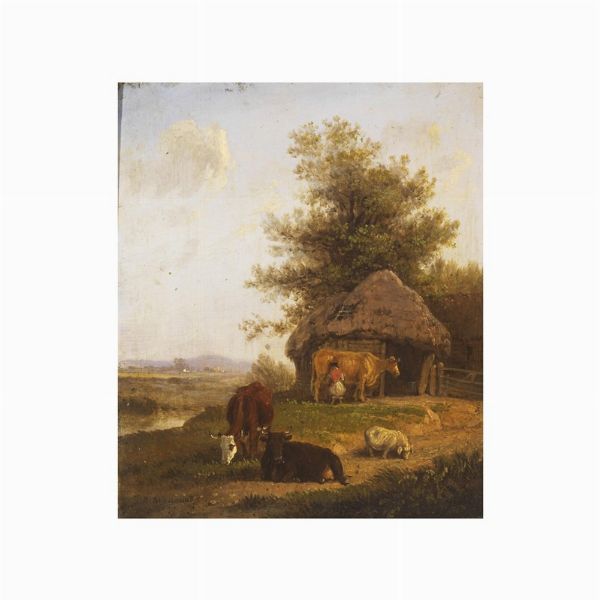 Scuola olandese, sec. XIX  - Asta ASTA A TEMPO I DIPINTI ANTICHI - Associazione Nazionale - Case d'Asta italiane