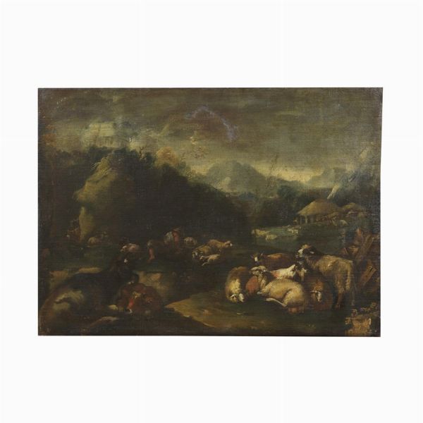 Scuola di Rosa da Tivoli, seconda met� sec. XVII  - Asta ASTA A TEMPO I DIPINTI ANTICHI - Associazione Nazionale - Case d'Asta italiane