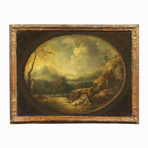 Scuola emiliana, sec. XVIII  - Asta ASTA A TEMPO I DIPINTI ANTICHI - Associazione Nazionale - Case d'Asta italiane