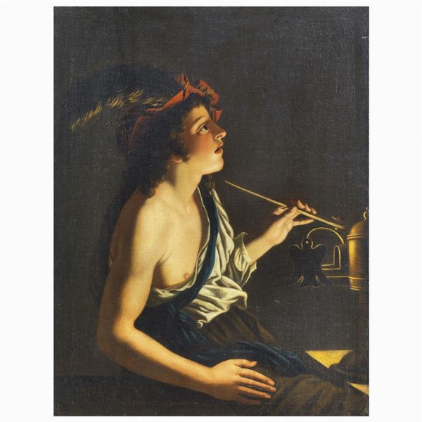 Artista caravaggesco nordico, sec. XVII  - Asta ASTA A TEMPO I DIPINTI ANTICHI - Associazione Nazionale - Case d'Asta italiane