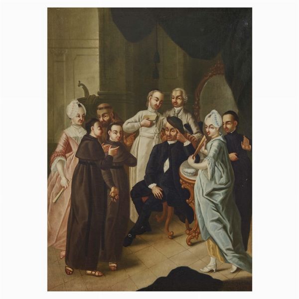 Scuola tedesca, sec. XVIII  - Asta ASTA A TEMPO I DIPINTI ANTICHI - Associazione Nazionale - Case d'Asta italiane