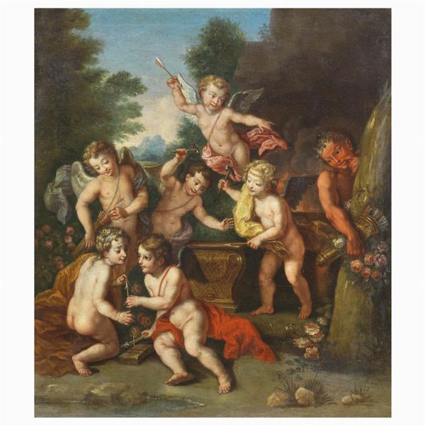 Scuola francese, sec. XVIII  - Asta ASTA A TEMPO I DIPINTI ANTICHI - Associazione Nazionale - Case d'Asta italiane