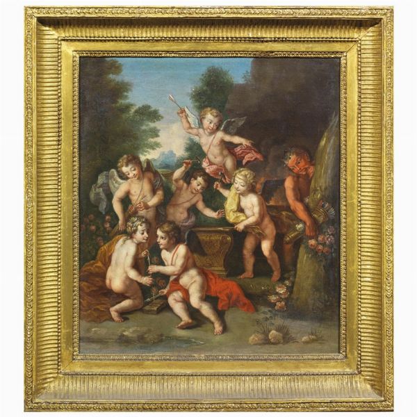 Scuola francese, sec. XVIII  - Asta ASTA A TEMPO I DIPINTI ANTICHI - Associazione Nazionale - Case d'Asta italiane