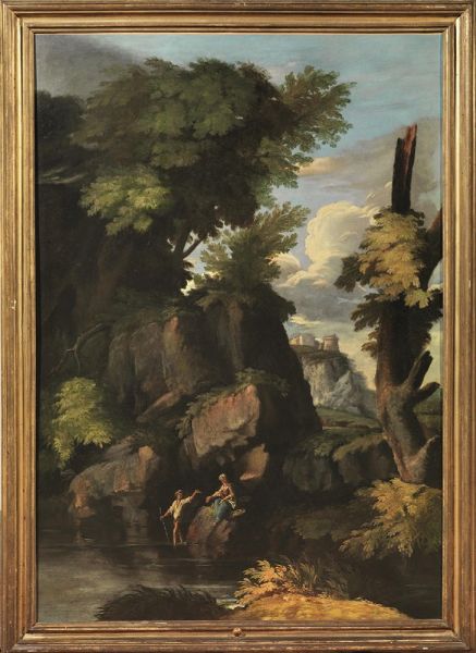 Scuola romana del sec. XVII�����������������������������������������������  - Asta ASTA A TEMPO I DIPINTI ANTICHI - Associazione Nazionale - Case d'Asta italiane