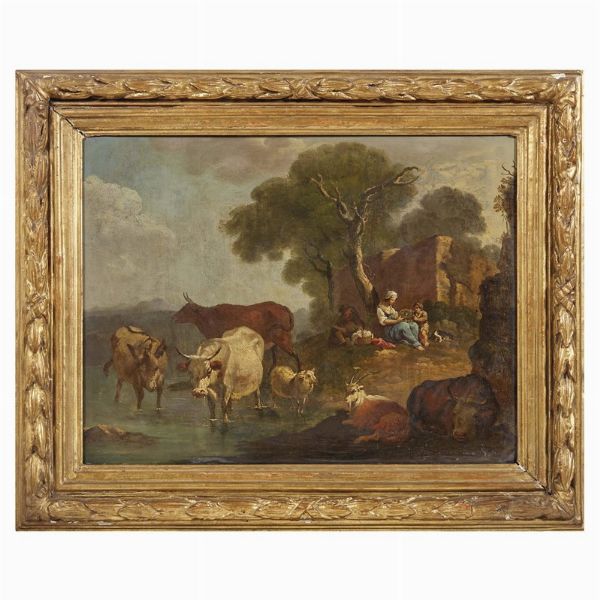 Scuola lombarda, seconda met� del sec. XVIII  - Asta ASTA A TEMPO I DIPINTI ANTICHI - Associazione Nazionale - Case d'Asta italiane