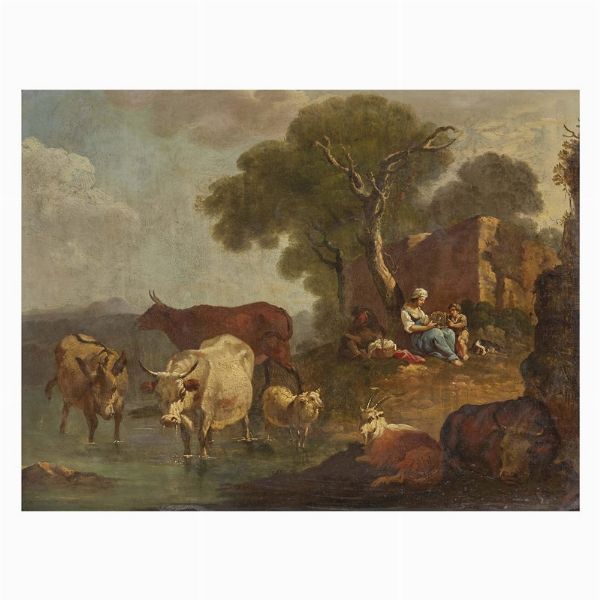 Scuola lombarda, seconda met� del sec. XVIII  - Asta ASTA A TEMPO I DIPINTI ANTICHI - Associazione Nazionale - Case d'Asta italiane