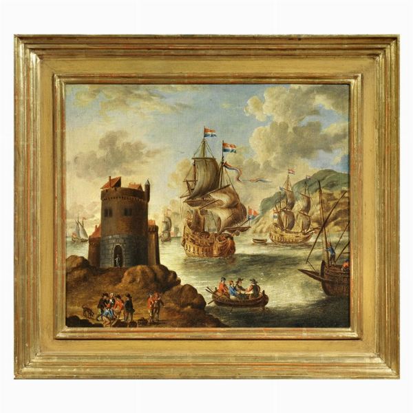 Scuola fiamminga, sec. XVIII  - Asta ASTA A TEMPO I DIPINTI ANTICHI - Associazione Nazionale - Case d'Asta italiane