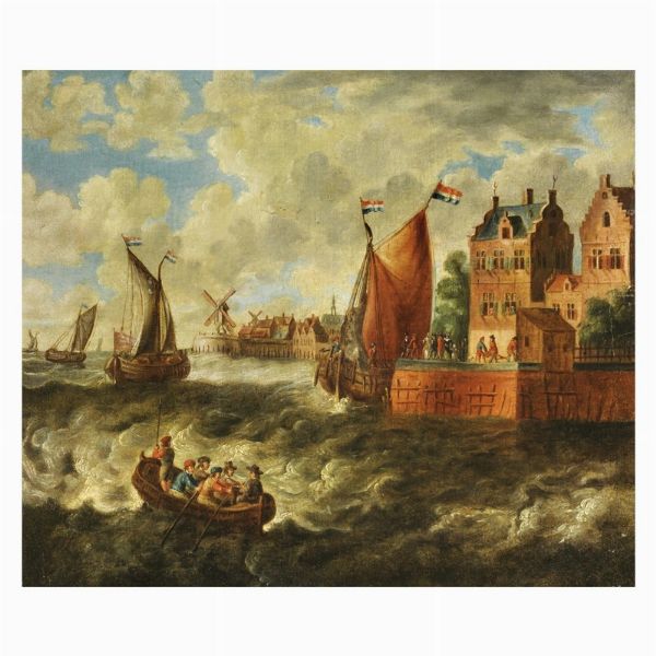 Scuola fiamminga, sec. XVIII  - Asta ASTA A TEMPO I DIPINTI ANTICHI - Associazione Nazionale - Case d'Asta italiane