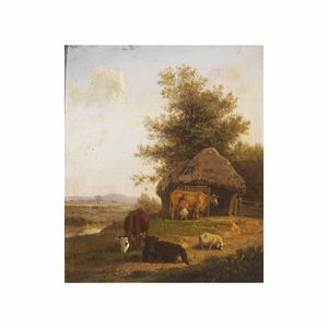 Scuola olandese, sec. XIX  - Asta ASTA A TEMPO I DIPINTI ANTICHI - Associazione Nazionale - Case d'Asta italiane