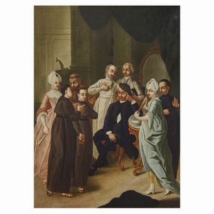 Scuola tedesca, sec. XVIII  - Asta ASTA A TEMPO I DIPINTI ANTICHI - Associazione Nazionale - Case d'Asta italiane