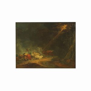 Scuola francese, sec. XIX  - Asta ASTA A TEMPO I DIPINTI ANTICHI - Associazione Nazionale - Case d'Asta italiane