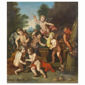 Scuola francese, sec. XVIII  - Asta ASTA A TEMPO I DIPINTI ANTICHI - Associazione Nazionale - Case d'Asta italiane