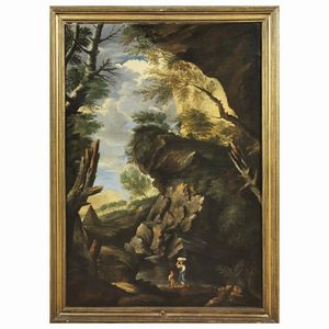 Scuola romana del sec. XVII�����������������������������������������������  - Asta ASTA A TEMPO I DIPINTI ANTICHI - Associazione Nazionale - Case d'Asta italiane