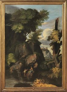 Scuola romana del sec. XVII�����������������������������������������������  - Asta ASTA A TEMPO I DIPINTI ANTICHI - Associazione Nazionale - Case d'Asta italiane